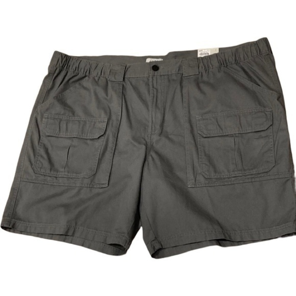 NEW Mens 52 Croft & Barrow Cargo Shorts Big & Tall Side 9" Inseam Gray C…